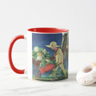 Caneca Vintage Child, Organic Gardening; Victory Garden