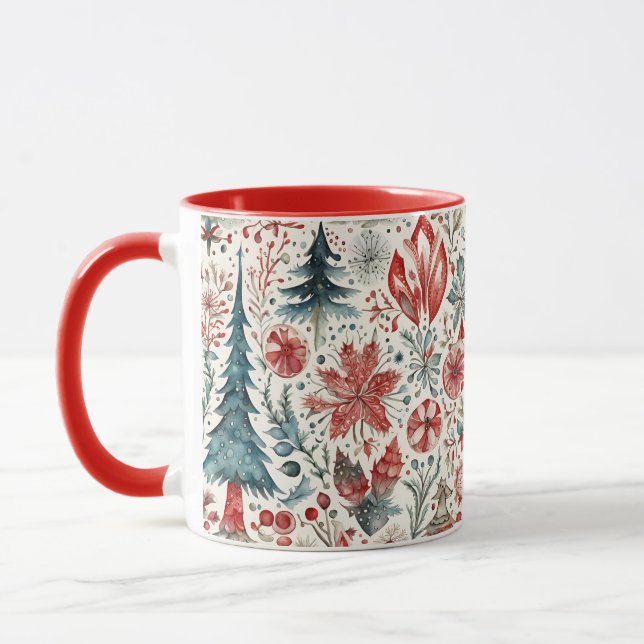 Caneca Vintage Christmas Scandinavian Design (Esquerda)