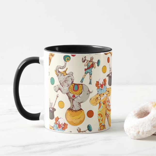 Caneca Vintage Circus Mug (Com Donut)