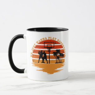 Caneca Vintage de basquete