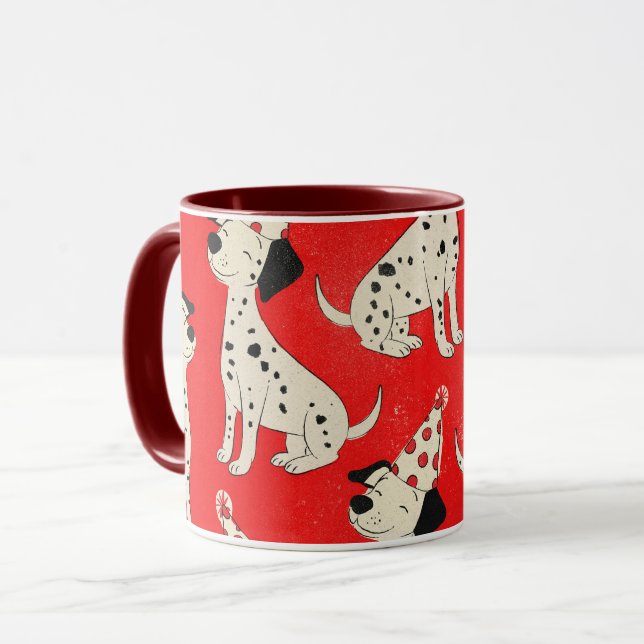 Caneca Vintage Dog Birthday  (Frente Esquerda)
