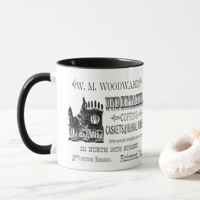 Caneca Vintage e Coffee Macabre (Com Donut)