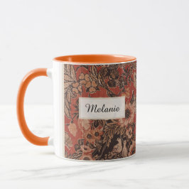 Caneca Vintage Era Vitoriana Personalizada Botânica