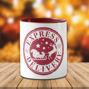 Caneca Vintage Express Delivery from Santa Claus