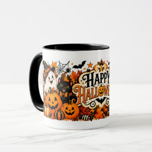 Caneca Vintage Feliz Halloween