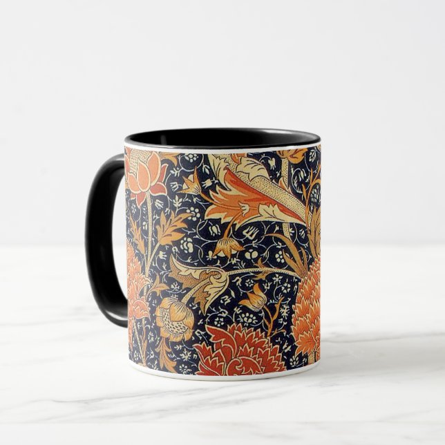 Caneca Vintage Floral Pattern, William Morris (Frente Esquerda)