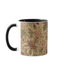 Vintage Floral Wallpaper Café Mug - Antiguidade Bo
