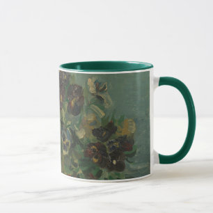 Caneca Vintage Flowers Van Gogh Basket of Pansies