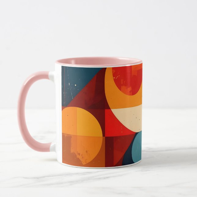 Caneca Vintage Geometric Symphony (Esquerda)