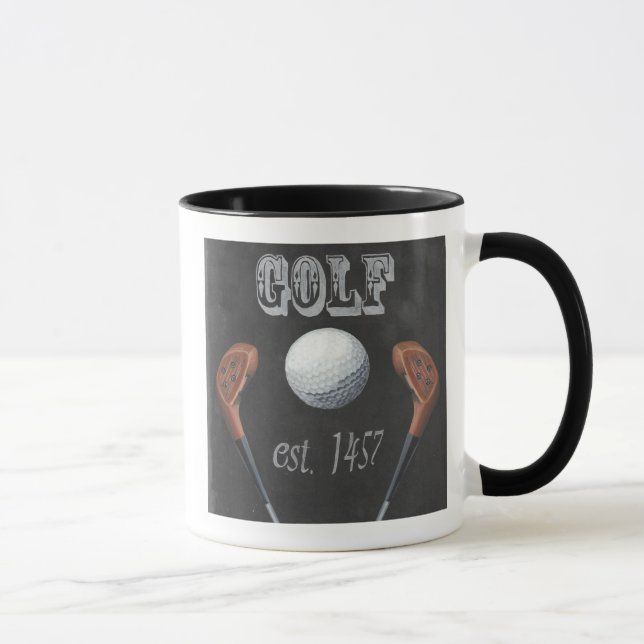 Caneca Vintage Golf Chalkboard Design (Direita)