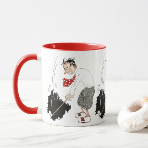 Caneca Vintage Golf Sports Humor, Bobo Golfista Engraçado