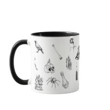 Caneca Vintage Gótica Oculta