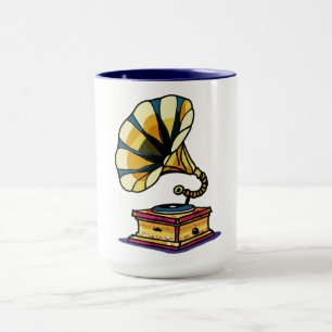 Caneca Vintage Gramophone Combo
