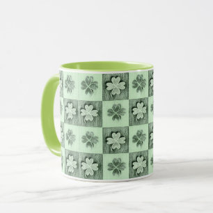 Caneca Vintage Green Rua Patrick retro shamrock padrão M
