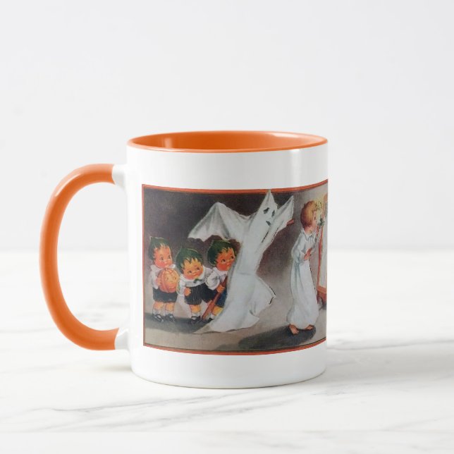 Caneca Vintage Halloween Girl com Candle Mug (Esquerda)