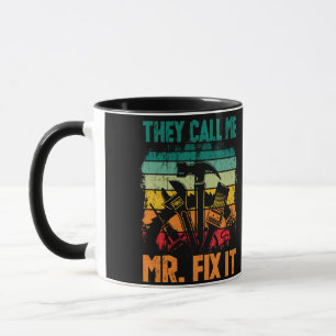 Caneca Vintage Handyman Pai Chamam-Me Sr. Fix