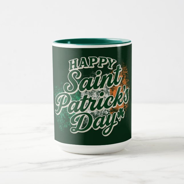 Caneca Vintage Happy Saint Patrick's day  (Centro)