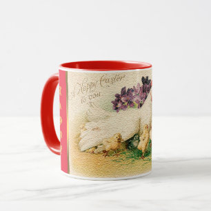 Caneca Vintage Hen E Páscoa De Galinhas