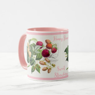Caneca Vintage Honey Bunch Sweet Strawberry Personalizado