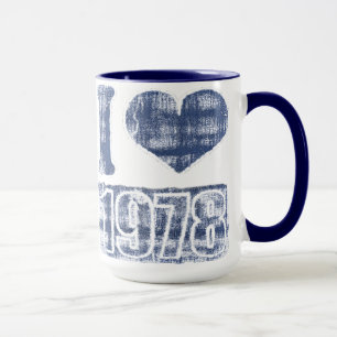 Caneca Vintage I love 1978 - Mug
