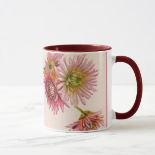 Caneca Vintage Illustração Floral Mug