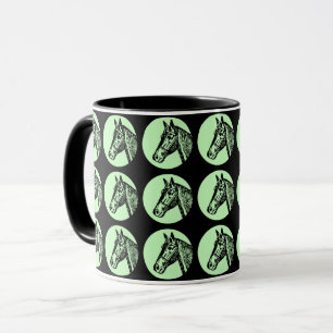 Caneca VINTAGE ILLUSTRATION Horse imagem repetida Mug