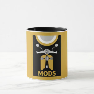 Caneca Vintage Inspirou Os Mods E Rockers Britânicos