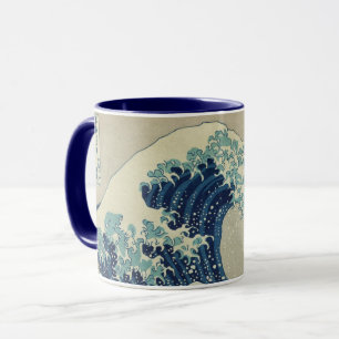 Caneca Vintage Japonês Art, The Excelente Wave by Hokusa