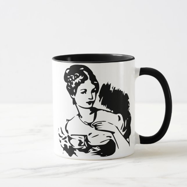 Caneca Vintage Lady (Direita)