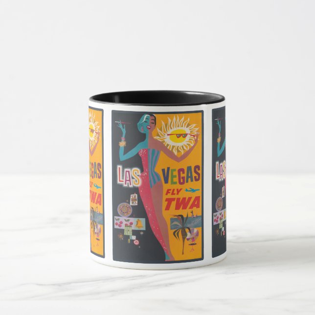 Caneca Vintage Las Vegas: Classic USA Viagem (Centro)