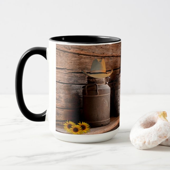 Caneca Vintage Milk Can (Com Donut)