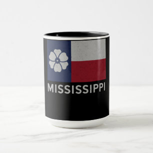 Caneca Vintage Mississippi Magnolia State Flag Redesign
