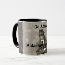 Caneca Vintage mugshot mafia gangster faz meu dia