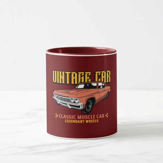 Caneca Vintage Musculage Car Lovers Mug (Centro)