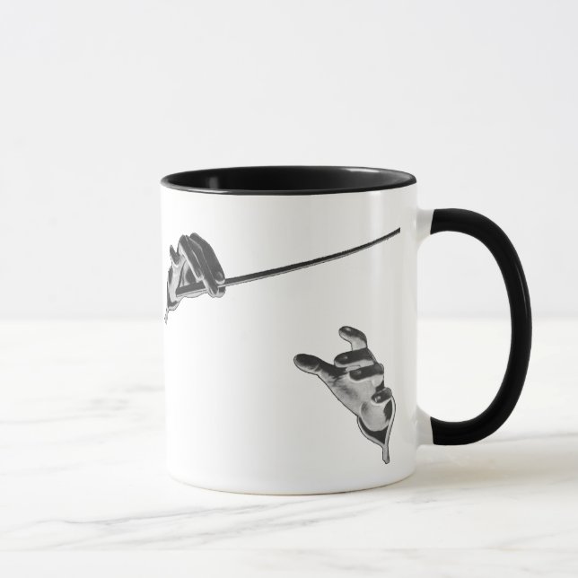 Caneca Vintage Music, Mãos de Condutor com Baton (Direita)