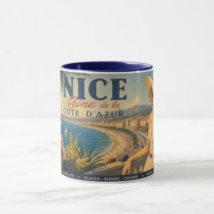Caneca Vintage Nice Rainha Cote D'Azur