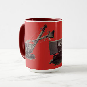 Caneca Vintage Northwest Crane Heavy Equipment Shovel