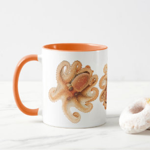Caneca Vintage Octopus Salutii, Animais Aquáticos Marinho