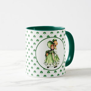 Caneca Vintage Pequena Rua Irlandesa. Presente no Dia de