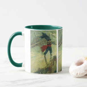 Caneca Vintage Pirate, o holandês voador de Howard Pyle