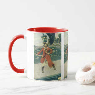 Caneca Vintage Pirates, Capitão Keitt por Howard Pyle