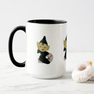 Caneca Vintage Pixie Elf Christmas Coffee Mug