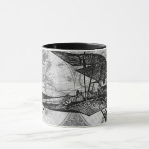 Caneca Vintage Plane Mug