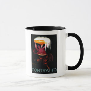Caneca Vintage PosterEurope de Contratto