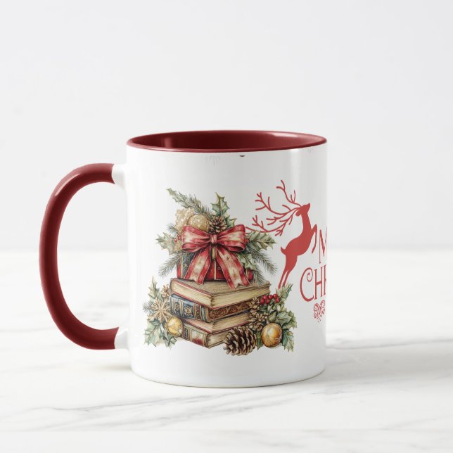 Caneca Vintage Reindeer Holiday Mug (Esquerda)
