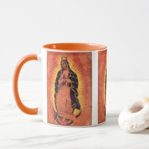Caneca Vintage Religião Virgem Maria Nossa Senhora de Gu