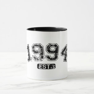 Caneca Vintage Retro 1994 Grunge Est. Gráfica Estabelecid