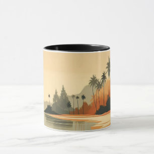 Caneca Vintage/Retro Beach/tropical