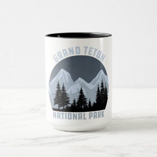 Caneca Vintage retro Grand Teton National Park Wyoming