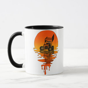 Caneca Vintage Retro Style Sprint Car